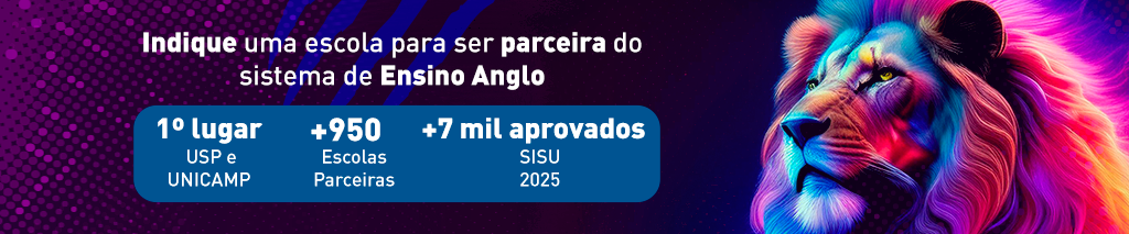 banner indique uma escola anglo